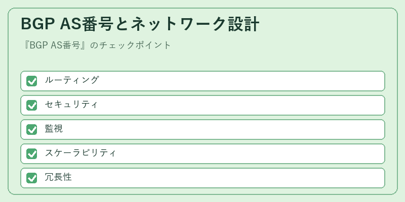 BGP AS番号とネットワーク設計