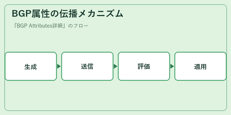 BGP属性の伝播メカニズム