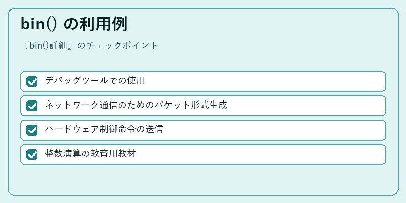 bin() の利用例