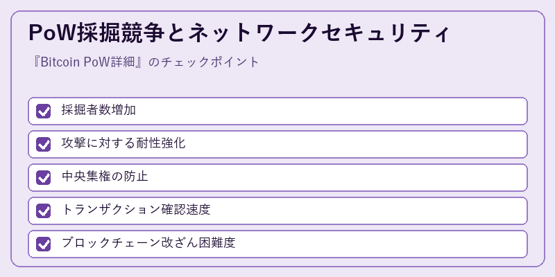 PoW採掘競争とネットワークセキュリティ