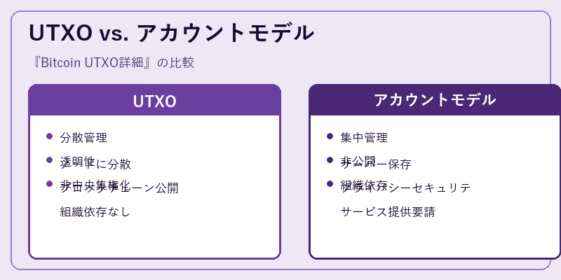 UTXO vs. アカウントモデル