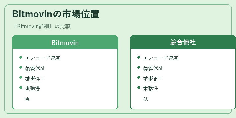 Bitmovinの市場位置