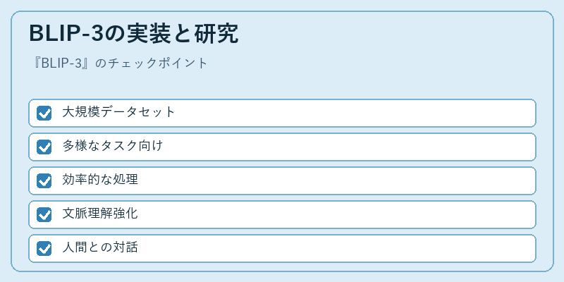 BLIP-3の実装と研究