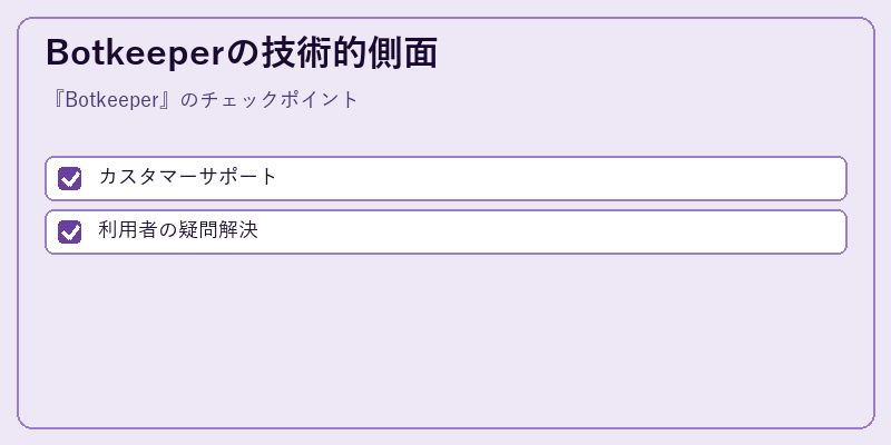 Botkeeperの技術的側面