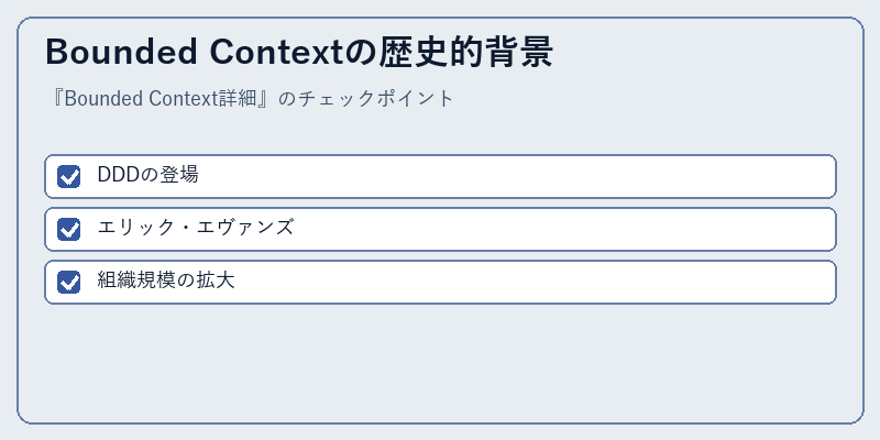 Bounded Contextの歴史的背景