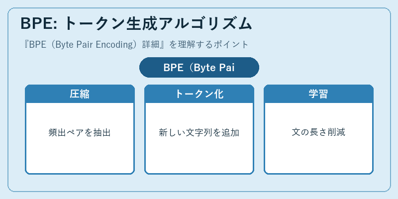 BPE: トークン生成アルゴリズム