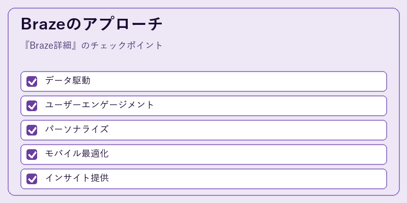 Brazeのアプローチ