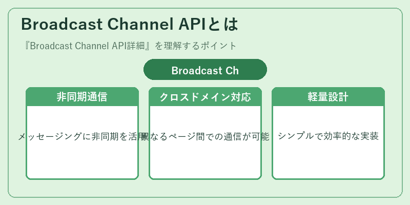 Broadcast Channel APIとは