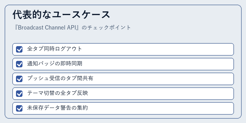 代表的なユースケース