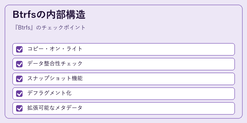 Btrfsの内部構造