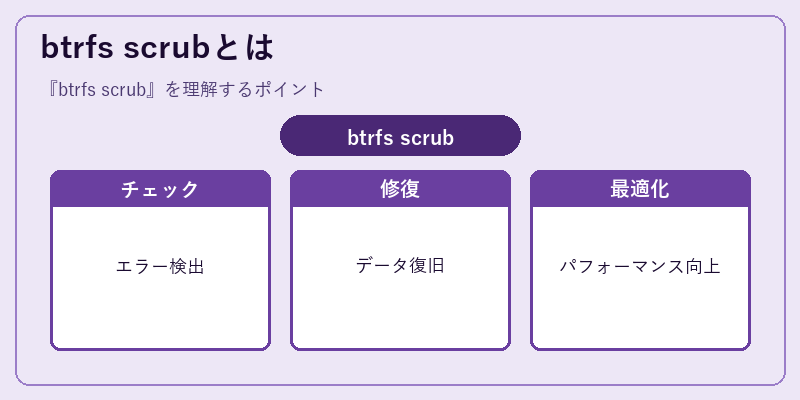 btrfs scrubとは