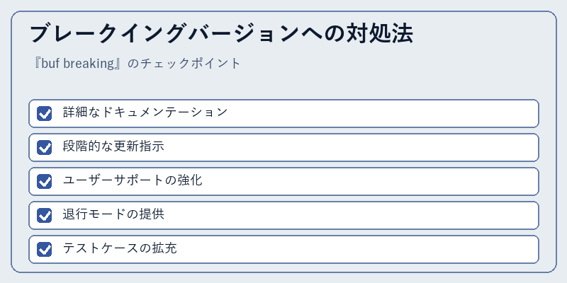 ブレークイングバージョンへの対処法