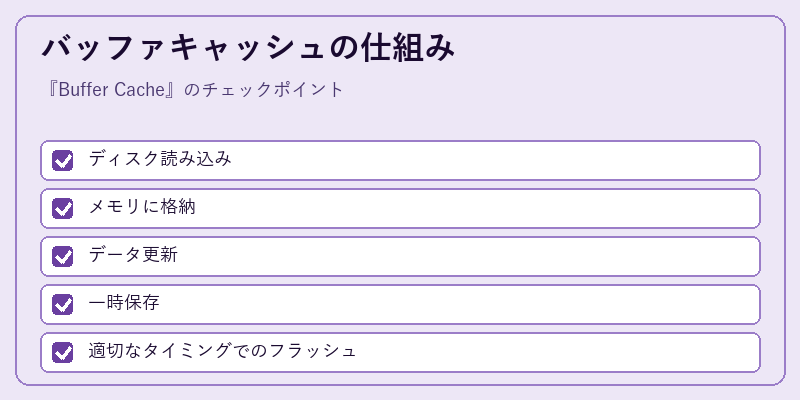 バッファキャッシュの仕組み