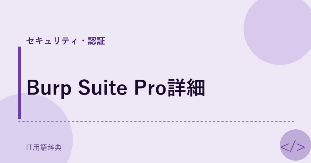 Burp Suite Pro詳細 アイキャッチ