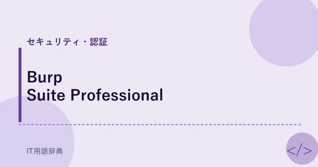 Burp Suite Professional アイキャッチ