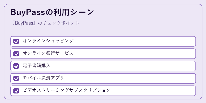 BuyPassの利用シーン