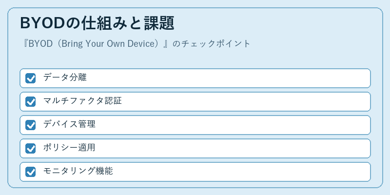 BYODの仕組みと課題