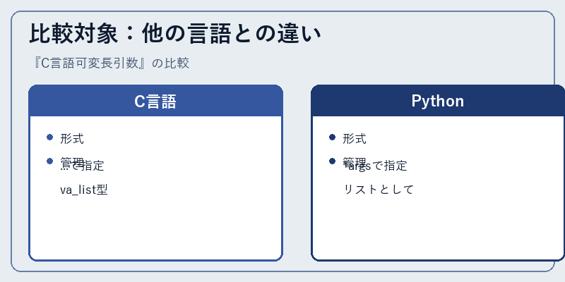 比較対象：他の言語との違い