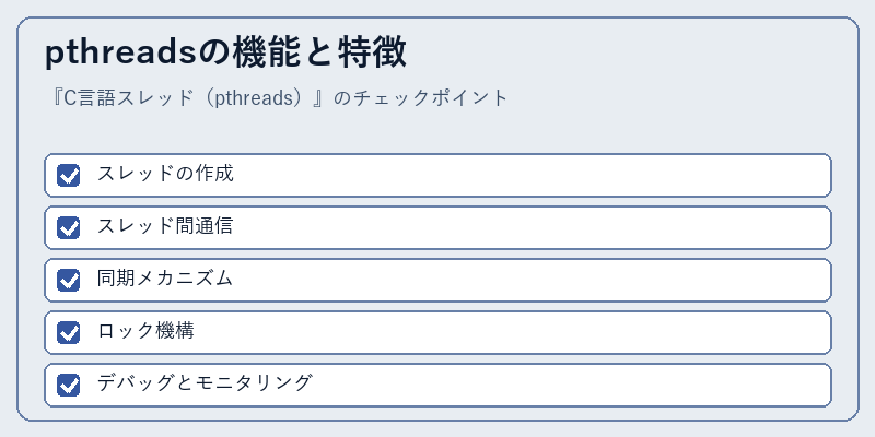 pthreadsの機能と特徴