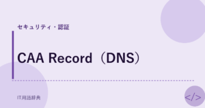 CAA Record（DNS） アイキャッチ