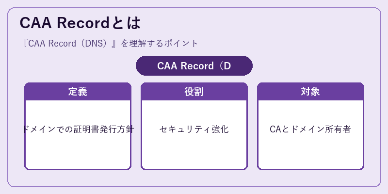 CAA Recordとは