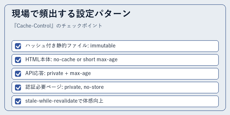 現場で頻出する設定パターン