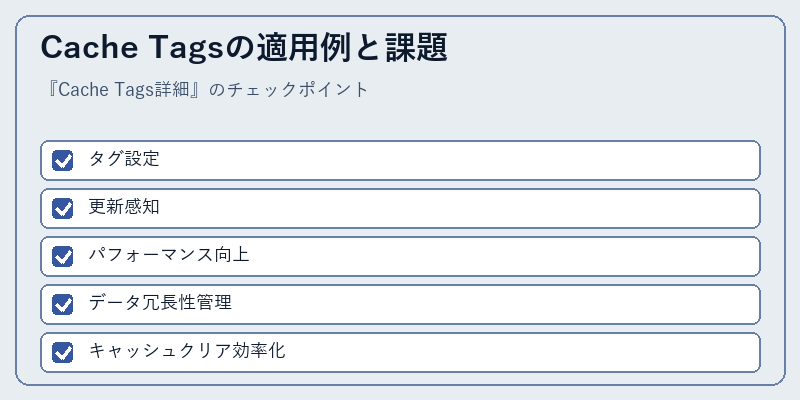 Cache Tagsの適用例と課題