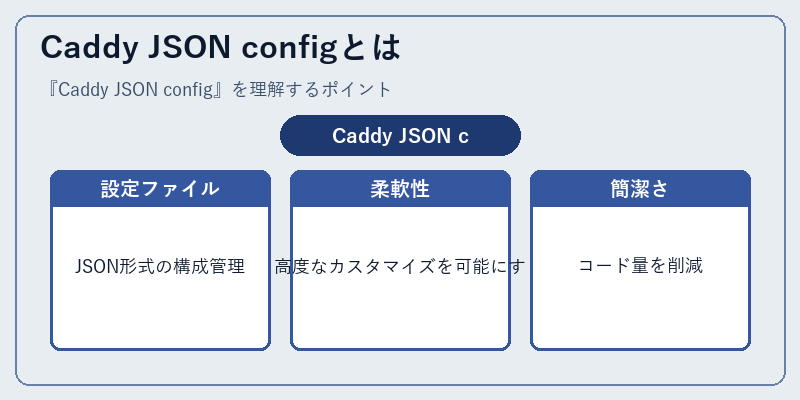 Caddy JSON configとは
