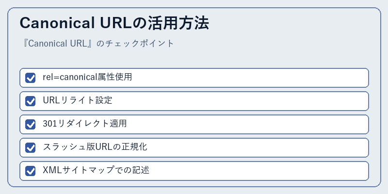 Canonical URLの活用方法