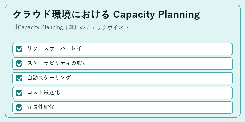 クラウド環境における Capacity Planning