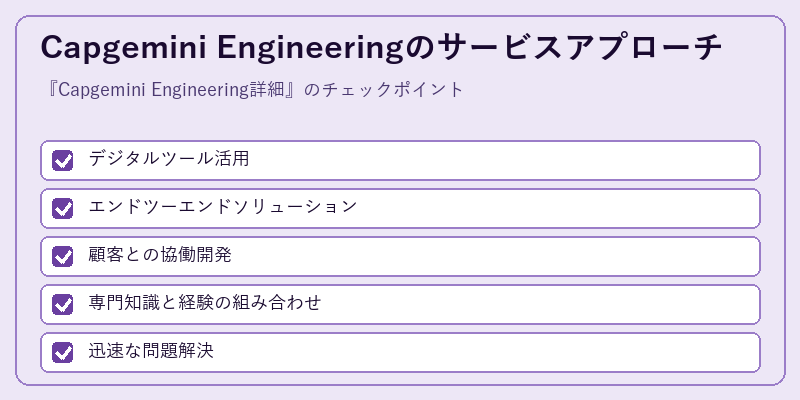 Capgemini Engineeringのサービスアプローチ