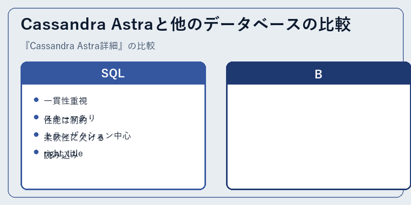 Cassandra Astraと他のデータベースの比較
