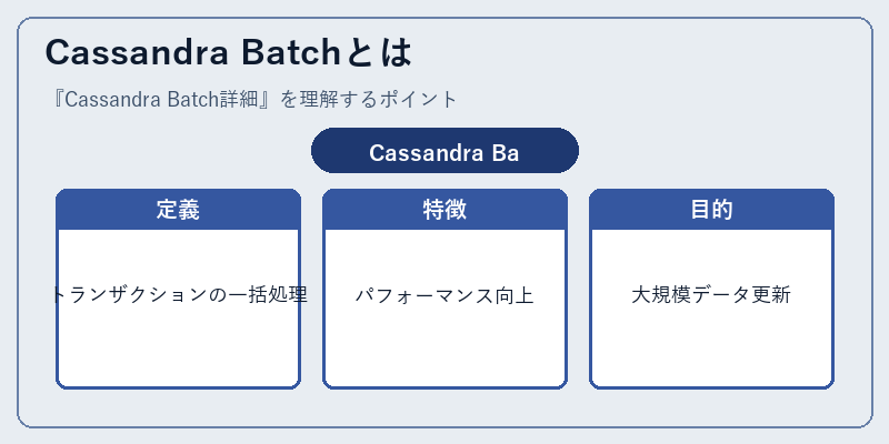 Cassandra Batchとは