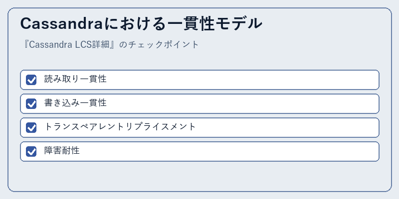 Cassandraにおける一貫性モデル