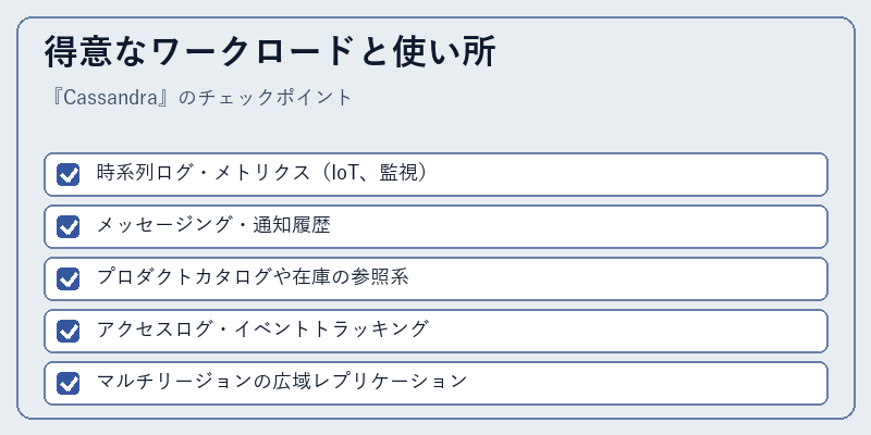得意なワークロードと使い所