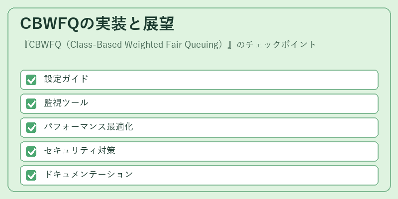 CBWFQの実装と展望