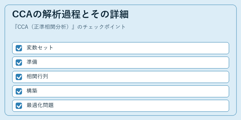 CCAの解析過程とその詳細