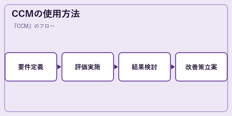 CCMの使用方法
