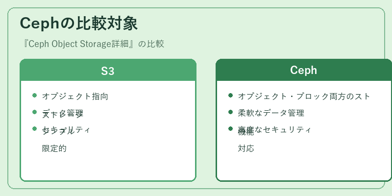 Cephの比較対象