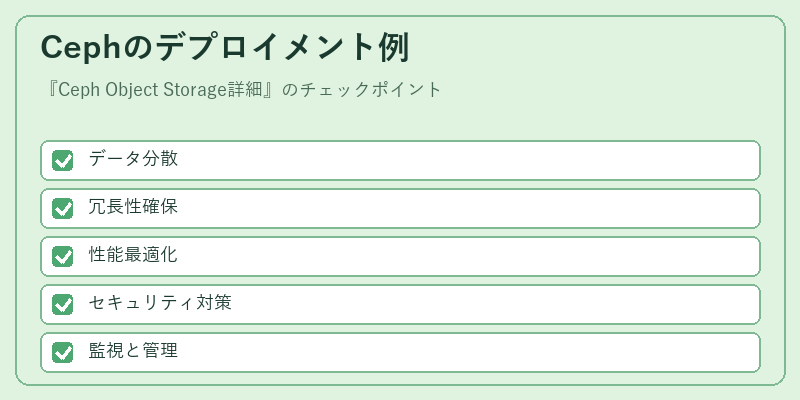 Cephのデプロイメント例