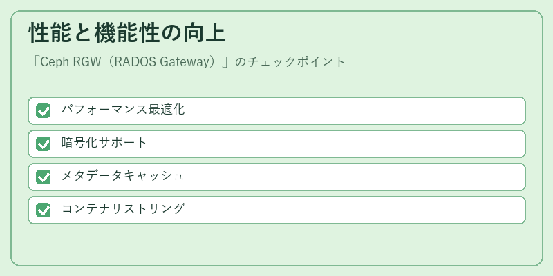 性能と機能性の向上