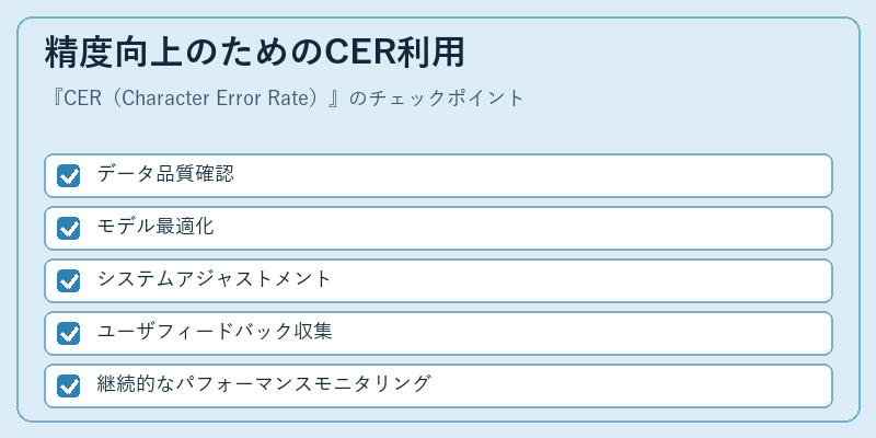 精度向上のためのCER利用