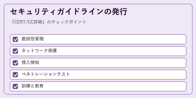 セキュリティガイドラインの発行