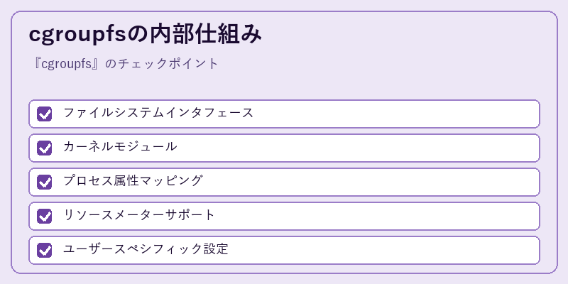 cgroupfsの内部仕組み