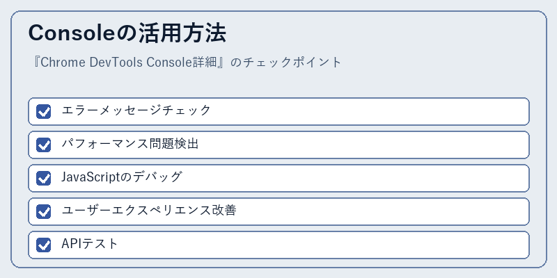 Consoleの活用方法