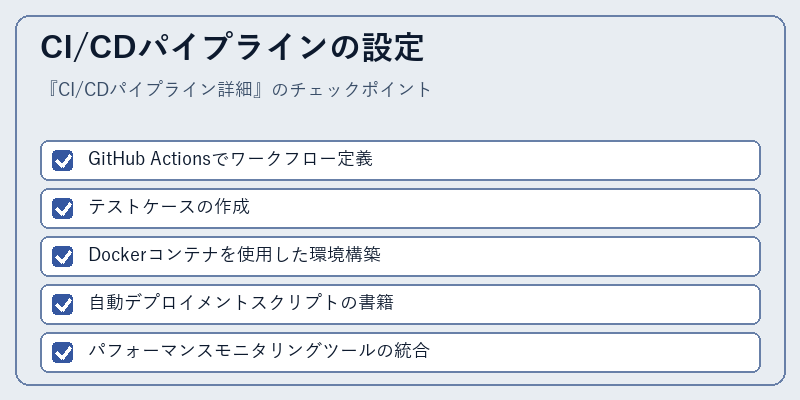 CI/CDパイプラインの設定