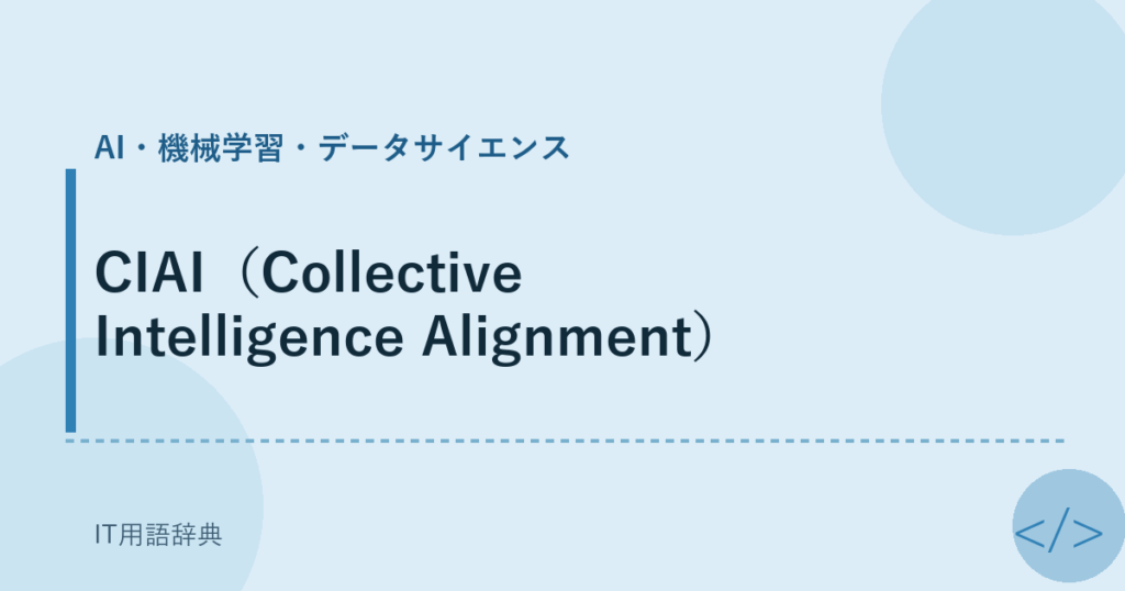 CIAI（Collective Intelligence Alignment） アイキャッチ