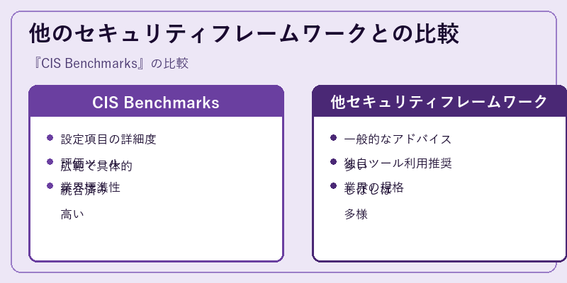 他のセキュリティフレームワークとの比較