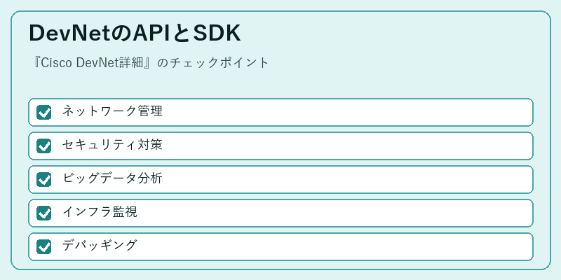 DevNetのAPIとSDK