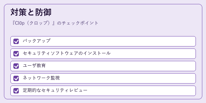 対策と防御